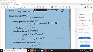 laplace transform 3, Signals and Systems, IIi Sem by Abha Singh