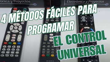 Cuatro Formas de PROGRAMAR un Control Remoto o Mando a Distancia