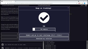 Learn ES6 (3/31) | Declare a Read Only Variable with the const Keyword | freeCodeCamp