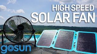 12V Solar Powered Fan  GoSun Outdoor Solar Fan