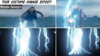 Thor Costume Change Effect In Black Screenthor Ragnarok
