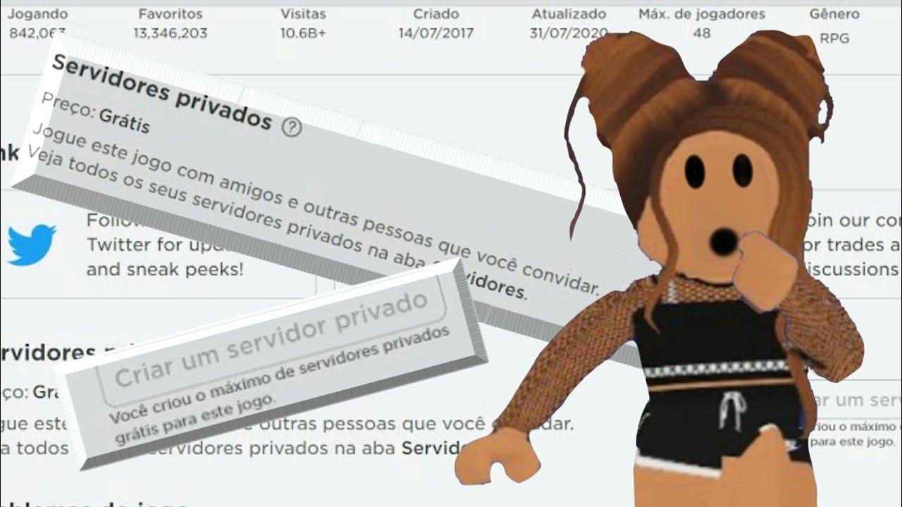 Como criar seu próprio server vip grátis no Roblox ( Vídeo Extra