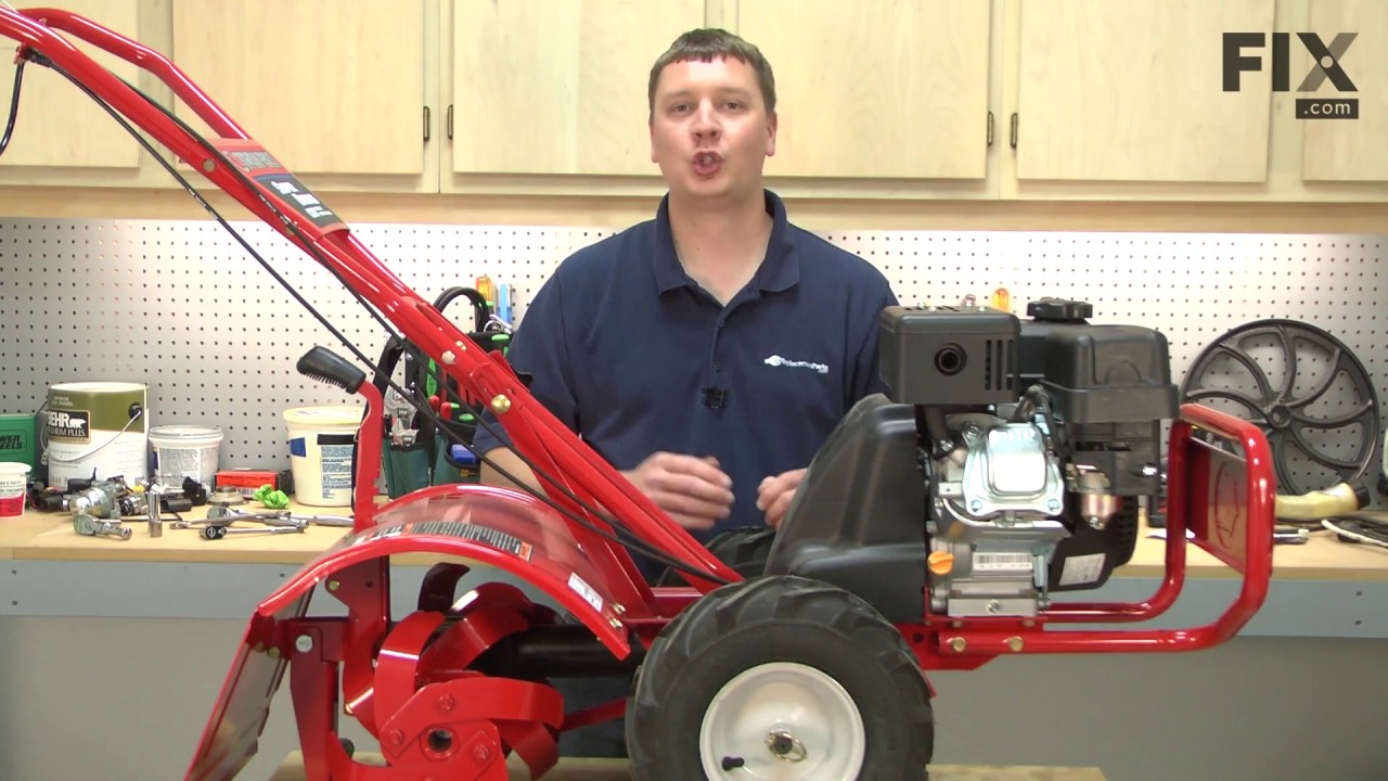 Troy Bilt Super Bronco Tiller Repair - How to Replace the Tire and