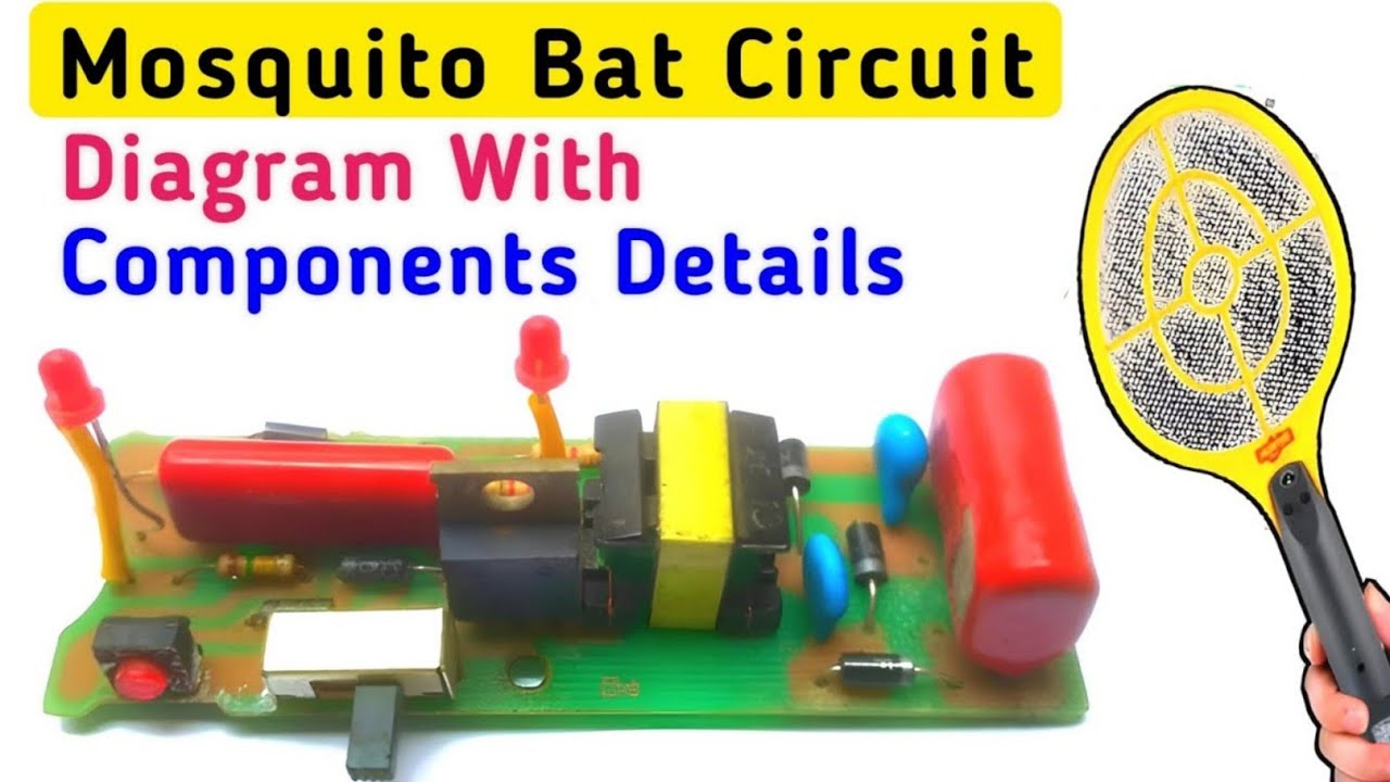 Mosquito Bat Repair || Circuit Digram & Working Theory With Components