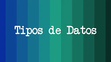 ¿Cuáles son los 2 tipos de datos?