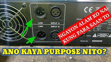 ANO ANG PURPOSE NG LINK , SA MGA POWER AMP?