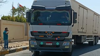 فيديو اختبار عملي قيادة شاحنه تريلا في مصر شاحنات_عربية 2023 egypt شاحنات actros السعودية