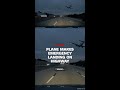 Dramatic moment plane collides with car during highway crash landing