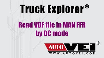 Read VDF file in MAN trucks with FFR by DC mode