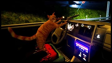 Indie Game Where You’re Being Driven by a Cat Hurtling Down an Otherworldly Highway (Nip for Speed)