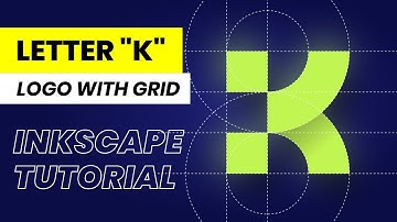 Letter K Logo Design with Grid System in INKSCAPE