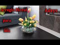 Haz un Hermoso Arreglo Floral tu Sala DIY