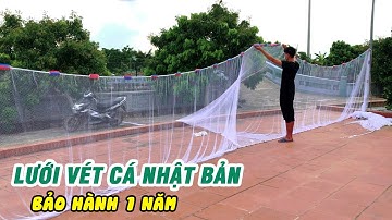 Lưới Kéo Cá Dù Nhật Bản - Độ bền 10 năm [ Cao 2m5 x 30m Mắt 2cm ] Đặt Hàng Theo Yêu Cầu 0982510555