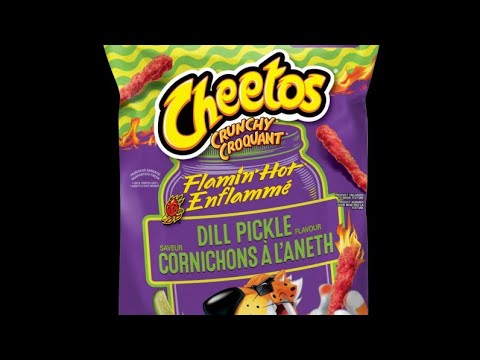 Pickle flavor Flaming Hot Cheetos review