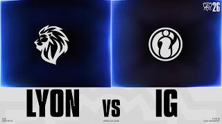 ¿Cómo llamarías a tu hijo? | LYON vs IG | WORLDS 2026 - SWISS STAGE - DÍA 5