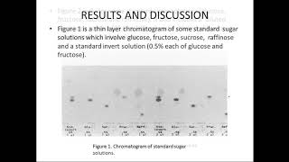 Separation of sugars by thin layer chromatography Part 3