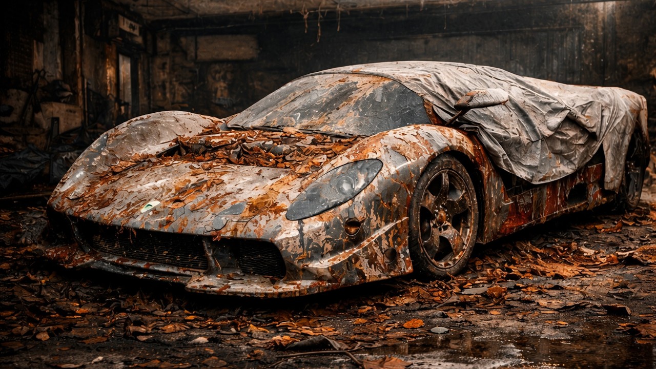Rotting Ferrari Abandoned Ferrari P4/5 by Pininfarina Found Rotting in Forest Garage ...