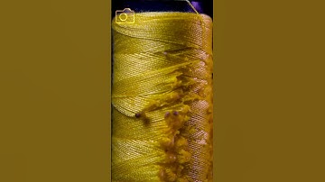 Sewing thread melting asmr close up #shortsvideo #asmr #macro