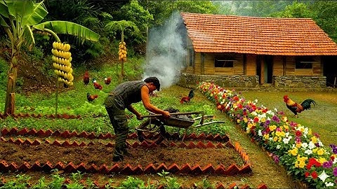 #2 CEO Leaves the City for the Forest Regenerating An Abandoned House Into A Cozy Cabin, Gardening