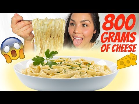 One-Pot Cheesy Chicken Alfredo Pasta 먹방 Mukbang - Eating Show