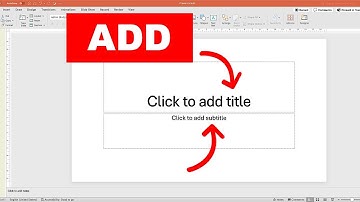 Hoe voeg je een titel en ondertitel toe in PowerPoint?