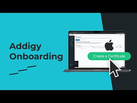 How to Integrate Apple MDM Certificate in Addigy - video from Addigy