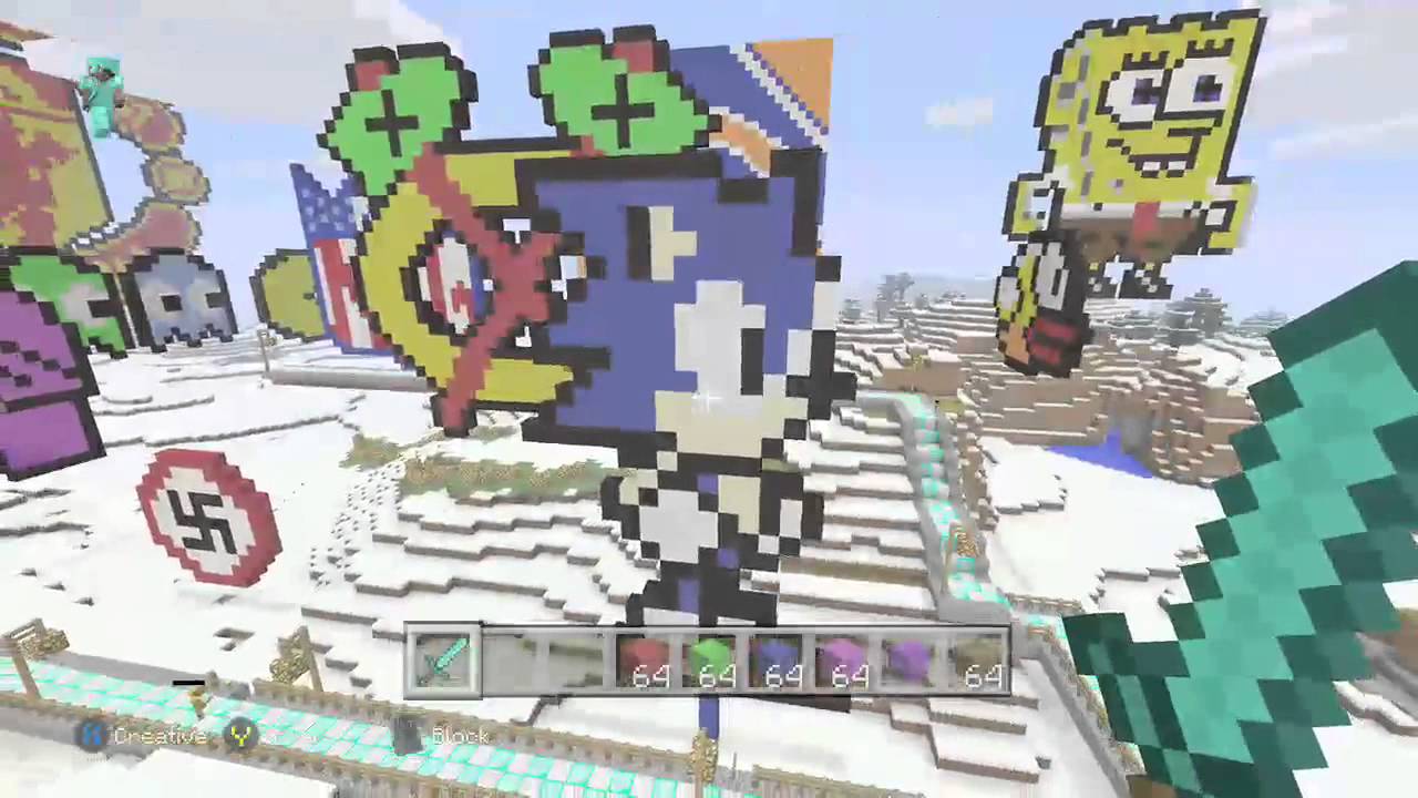 Minecraft HUGE Pixel Art Collection! YouTube