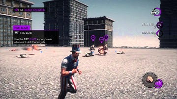 Saints Row IV - Breaking The Law: Power Element Training Tutorial Change To Fire Blast, Complete PS3