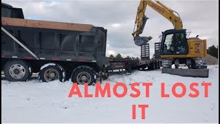 New KW almost rolls over in the ditch