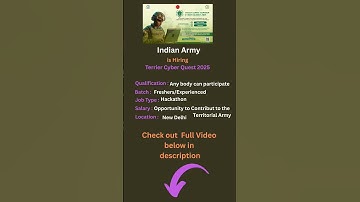 🇮🇳 Indian Army Hackathon 2025 | Cyber Quest 2.0 | Details Inside🚀 SkillLayer skill layer #skilllayer