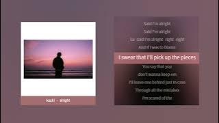 keshi(케시) - alright 가사, Lyrics