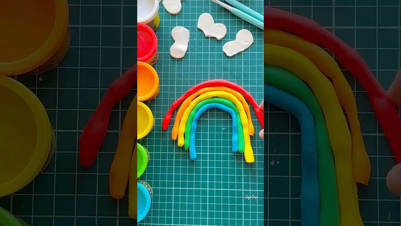 Play-Doh Rainbow Easy! 