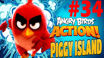 Angry Birds Action! Piggy Island Level-34 Walkthrough