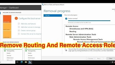 How To Uninstall Routing and Remote Access Role on Windows Server 2022