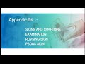 Appendicitis|Signs and symptoms|Examination #appendicitis #examination #rovsingsign #medicine