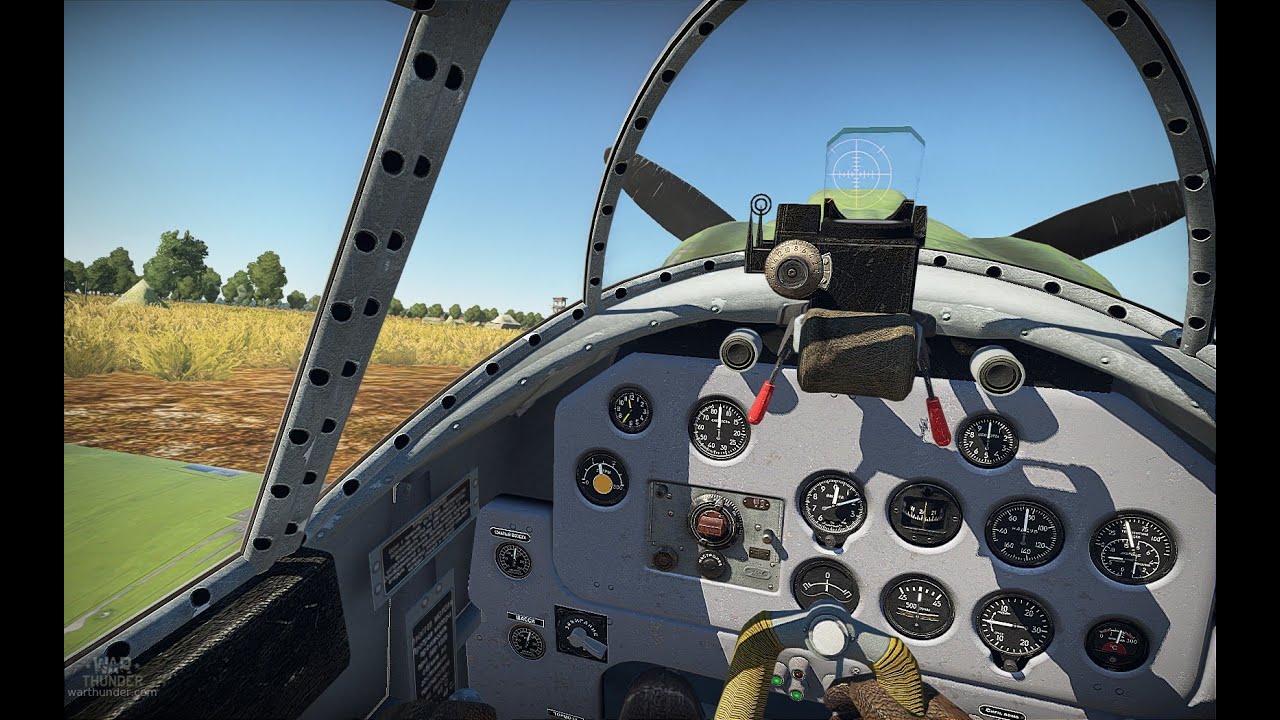 Gameplay War Thunder : La simulation Avion Tentative de décollage et atterrissage