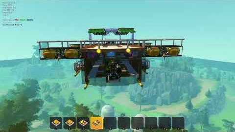 Scrap Mechanic Flying Base 2.0 with turrent