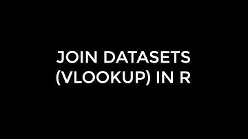 Learning R: 2 How to join data aka VLOOKUP in R