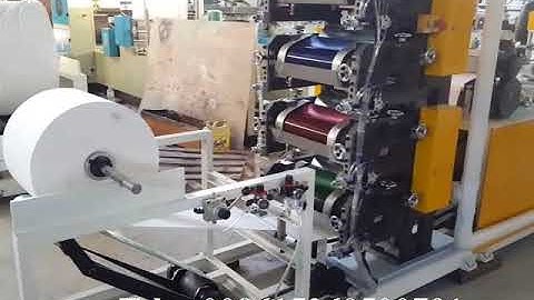 Automatic multi colors printing serviette tissue embossing napkin paper folding machine