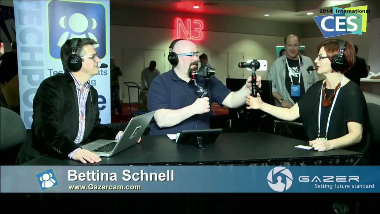 Gazer products being showcased in CES 2014 Expo - YouTube