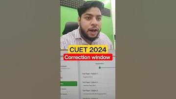 CUET GOOD NEWS 🔥 Correction window is live now #cuet2024 #latest #update #correction #alert #shorts