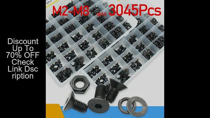 2520P/set M2 M2.5 M3 M4 M5 M6 Black Grade 10.9 Steel Hexagon Hex Socket Head Flat Countersunk Allen
