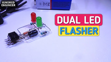 Dual Led Flasher | Police Light Effect | 555 Timer IC | Ignored Engineer 🔥