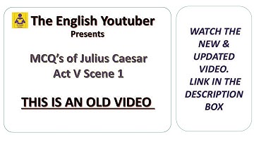 MCQ Julius Caesar| Overview and MCQ |ICSE X| Grade 10| Multiple choice questions