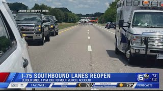 I-75 southbound lanes reopen following crash