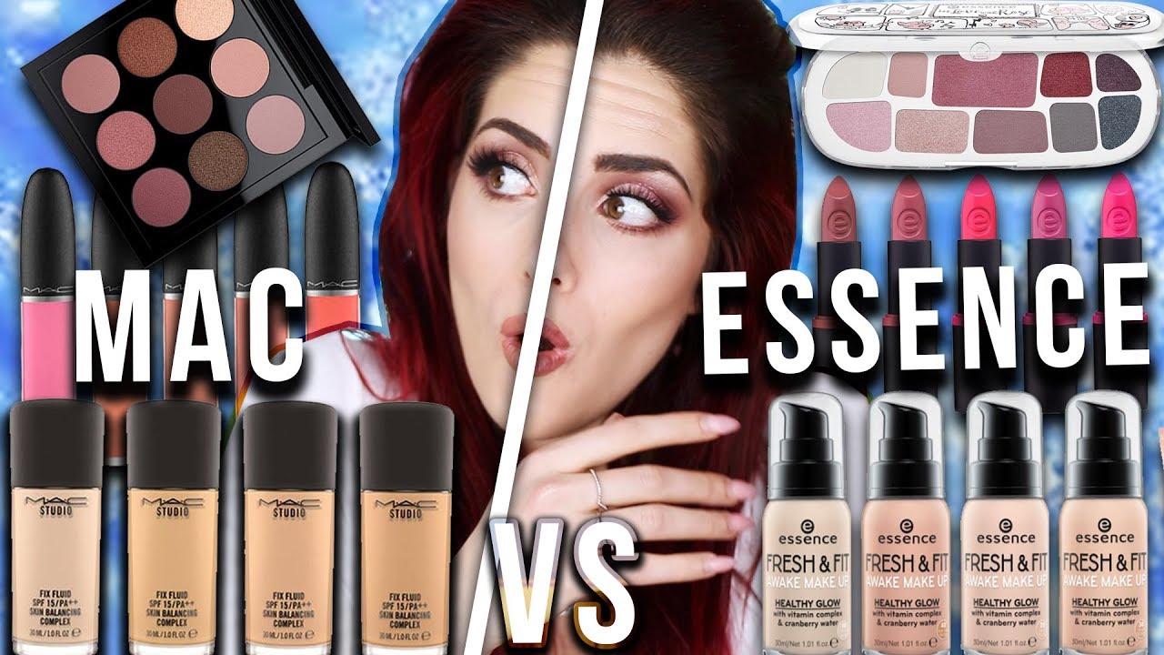❗️ESSENCE vs. MAC❗️Ganzes Makeup Vergleich drogerie High end Dupes I Luisacrashion