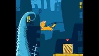 Мама кошка смотрит как ее котенок добирается до клубочка с нитками и мяукает) #2 Мама кошка смотрит как ее котенок добирается до клубочка с нитками и мяукает) #2