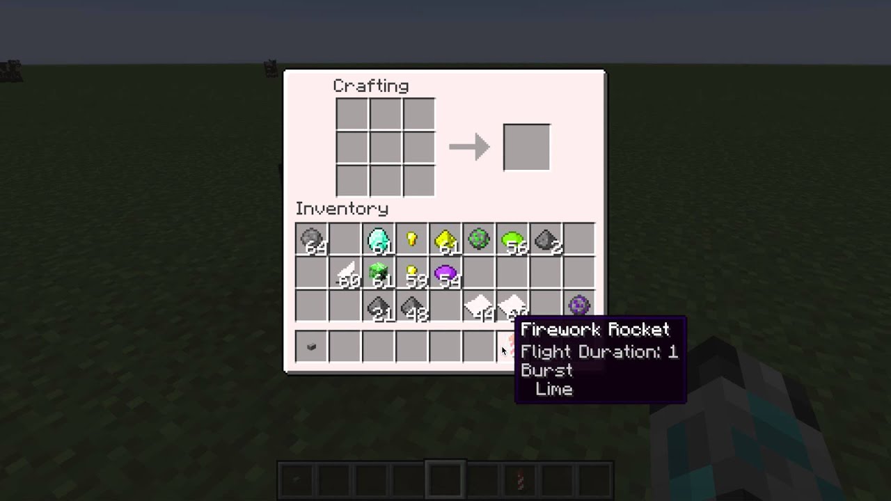 Фейерверки для элитры в майнкрафт. How to make Fireworks in Minecraft. How to make a Firework in Minecraft. Как сделать фейерверк в МАЙНКРАФТЕ. How to Craft Firework in Minecraft.