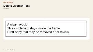 Delete Overset Text for InDesign – Features & Demo | DLS (EN)