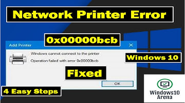 How To Fix Printer Error 0x00000bcb In Windows 10 | Network Printer not Connect To Windows (Error)